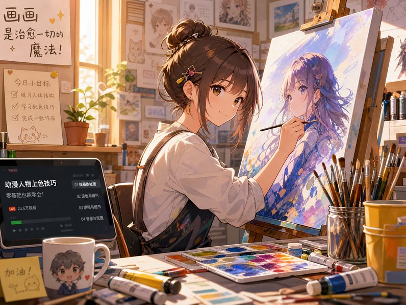 51视频生活动漫-绘画动漫教程人物上色